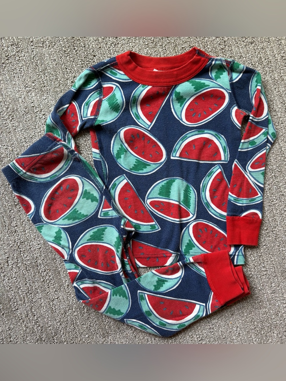 Hanna Andersson Summer Watermelon Pajamas sz 4